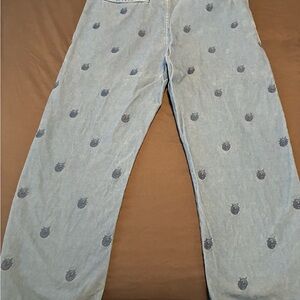 Lee x The Hundreds baby blue cords